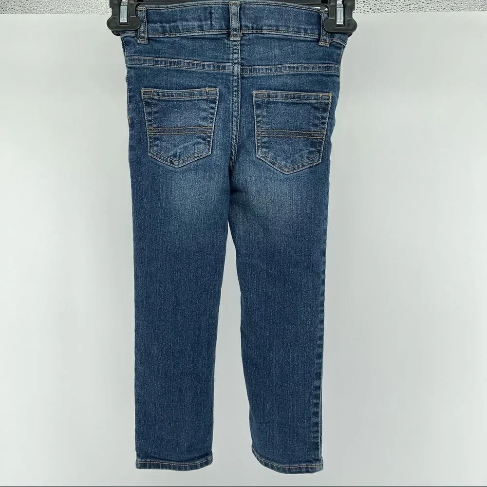 OshKosh B’gosh Boy’s Straight Leg Adjustable Waist Denim Jeans Size 4 Regular